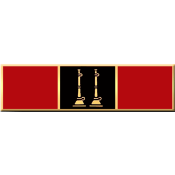Blackinton A11756-A Captain 2 Parallel Fire Horns Commendation Bar (3/8")