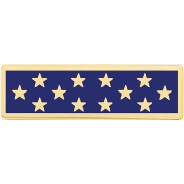 Blackinton A11840 One Section Recognition Bar w/ 12 Stars (3/8")