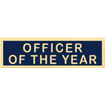 Blackinton A12013 Officer of the Year Recognition Bar (1-3/8" x 3/8")
