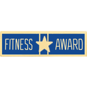 Blackinton A12058 Fitness Award Commendation Bar (1-3/8" x 3/8")