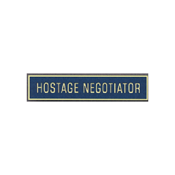 Blackinton A12191 Hostage Negotiator Commendation Bar (5/16")