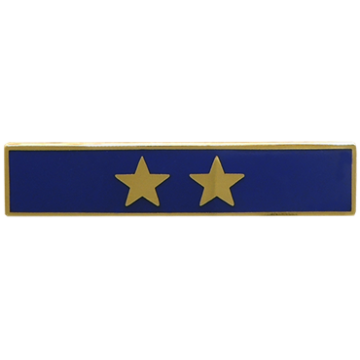 Blackinton One Section Recognition Bar with 2 Stars A12293