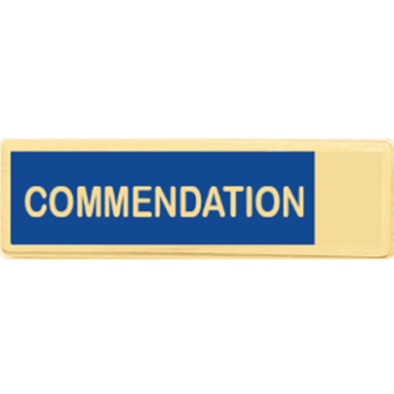 Blackinton A12572 Commendation Recognition Bar (1-3/8" x 3/8")