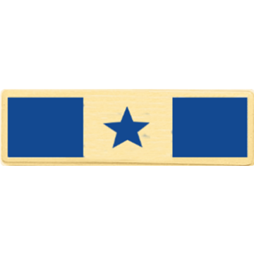 Blackinton A12623 Two Section Commendation Bar with Star (1-3/8" x 3/8")