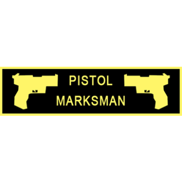 Blackinton Pistol Marksman Commendation Bar A12930 (3/8")