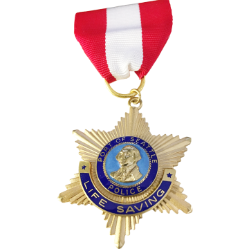 Blackinton Medal A1595-Port Of Seattle Police