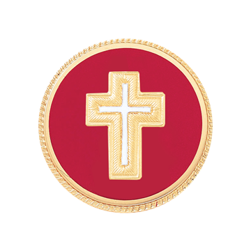Blackinton A1632-DE Badge with Chaplain Cross