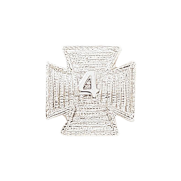 Blackinton A2493-A Textured Maltese Cross with Applied Number