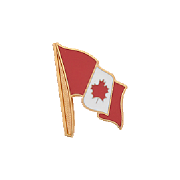 Blackinton A3401 Canadian Flag Lapel Pin (15/16") (Min Order: 2)
