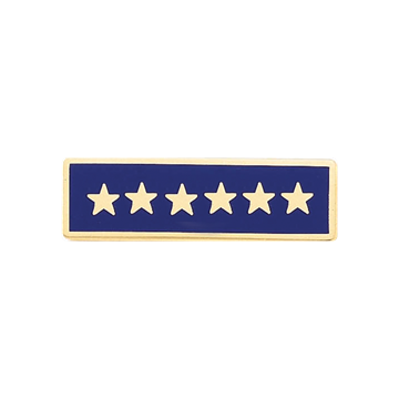Blackinton Years of Service Recognition Bar with 6 Stars A346-F