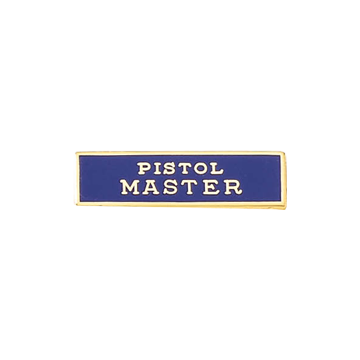 Blackinton A4392 Pistol Master Marksmanship Bar (1" x 1/4")