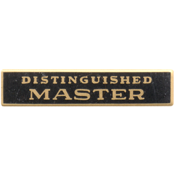 Blackinton A4499-C Distinguished Master Marksmanship Bar (1-1/2" x 5/16")
