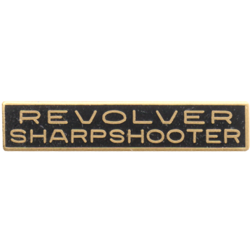 Blackinton A4501 Revolver Sharpshooter Marksmanship Bar (1-1/2" x 5/16")