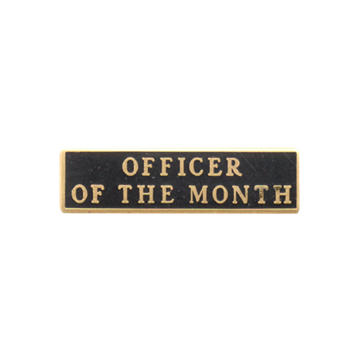 Blackinton A4560-F Officer Of The Month Marksmanship Bar (1" x 1/4")