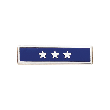 Blackinton A4616-F Years of Service Commendation Bar w/ 3 Stars (5/16")