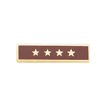 Blackinton A4616-G Years of Service Commendation Bar w/ 4 Stars (5/16")