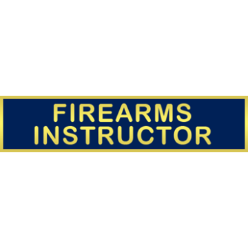 Blackinton Firearms Instructor Commendation Bar A4616-Y (5/16")
