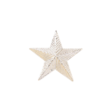 Blackinton A5321 Embossed Star (1/2") (Individual)