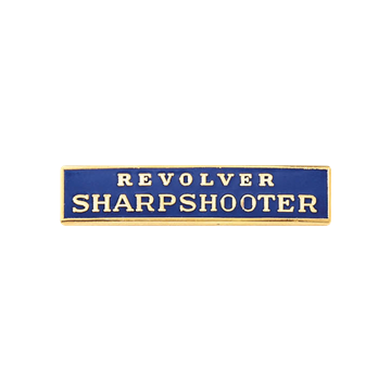 Blackinton Revolver Sharpshooter Marksmanship Bar A6136