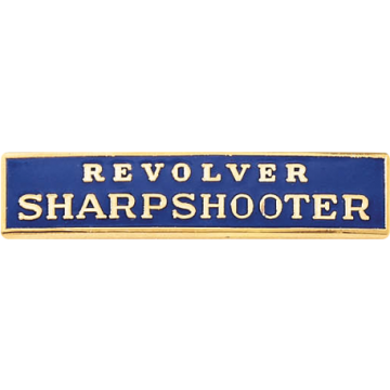 Blackinton A6136 Revolver Sharpshooter Marksmanship Bar (1-1/2" x 5/16")