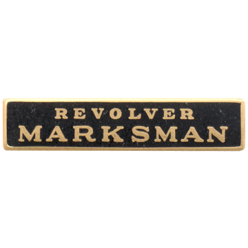 Blackinton A6136-B Revolver Marksman Marksmanship Bar (1-1/2" x 5/16")