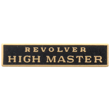 Blackinton A6136-E Revolver High Master Marksmanship Bar (1-1/2" x 5/16")
