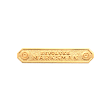 Blackinton Revolver Marksman Marksmanship Bar A6140-B
