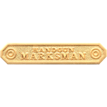 Blackinton A6140-N Handgun Marksman Marksmanship Bar