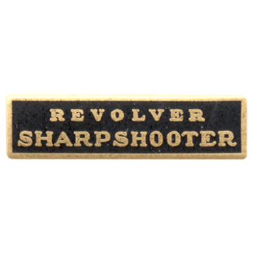 Blackinton Revolver Sharpshooter Marksmanship Bar A6836-B