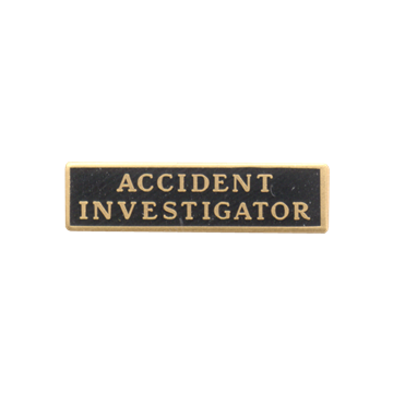 Blackinton A6836-E Accident Investigator Marksmanship Bar (1" x 1/4")