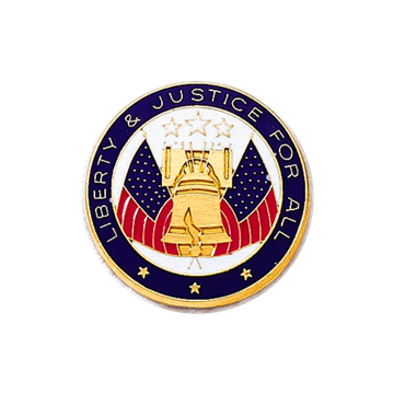 Blackinton A6958 Liberty & Justice For All Seal (15/16") Min Order: 2