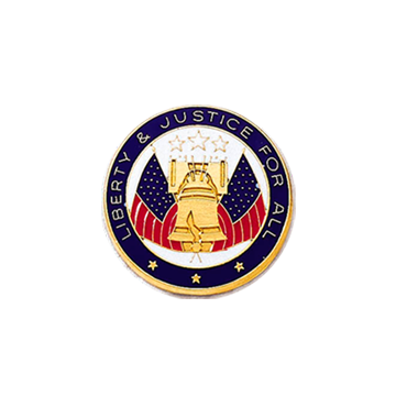Blackinton A6959 Liberty & Justice For All Seal (11/16") Min Order: 2