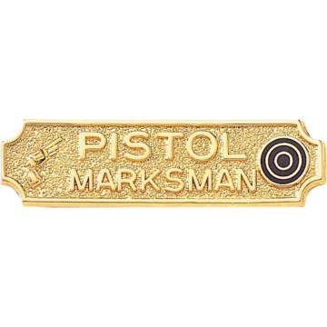 Blackinton A7025 Pistol Marksman Marksmanship Bar
