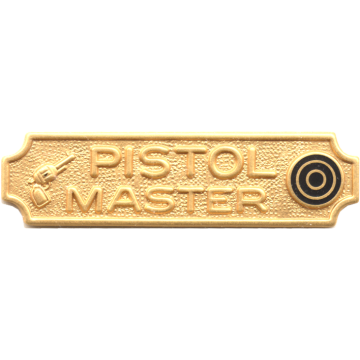 Blackinton A7025-C Pistol Master Marksmanship Bar