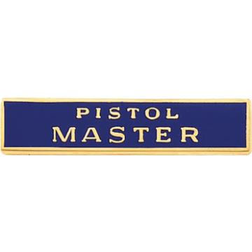 Blackinton A7099 Pistol Master Marksmanship Bar (1-1/2" x 5/16")