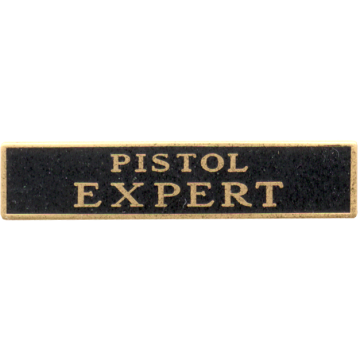 Blackinton A7099-A Pistol Expert Marksmanship Bar (1-1/2" x 5/16")