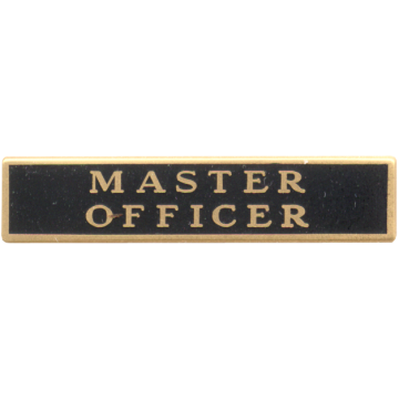 Blackinton A7099-G Master Officer Marksmanship Bar (1-1/2" x 5/16")