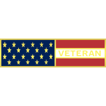 Blackinton A7140-AH Veteran / American Flag Recognition Bar (3/8")