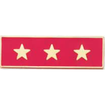 Blackinton A7140-E Years of Service Recognition Bar w/ 3 Stars (3/8")