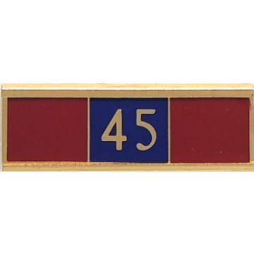 Blackinton A7142-AQ Forty-Five Years of Service Recognition Bar (1-3/8" x 3/8")