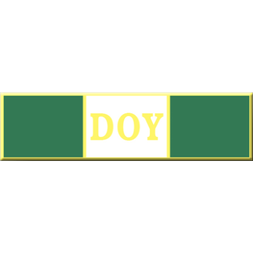 Blackinton A7142-AY Three Section DOY Commendation Bar (3/8")