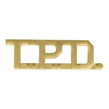 Blackinton A7332 - 1/2" Die Struck T.P.D. Letter Combination (Pair)