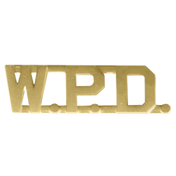 Blackinton A7333 - 1/2" Die Struck W.P.D. Letter Combination (Pair)