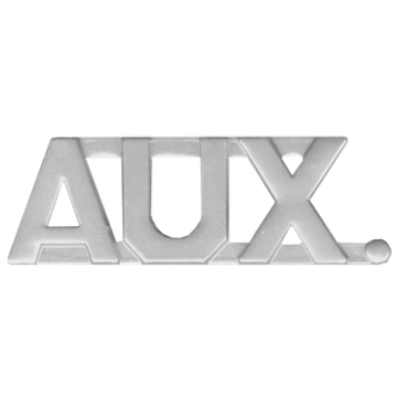 Blackinton A7347 - 1/2" Die Struck AUX Letter Combination (Pair)