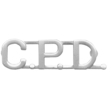 Blackinton A7351 - 5/16" Die Struck C.P.D. Letter Combination (Pair)