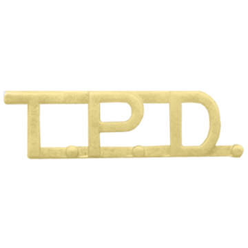 Blackinton A7361 - 5/16" Die Struck T.P.D. Letter Combination (Pair)