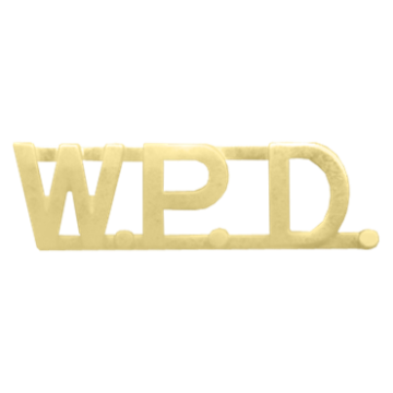 Blackinton A7362 - 5/16" Die Struck W.P.D. Letter Combination (Pair)