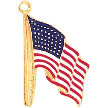 Blackinton A738-CH American Flag Charm