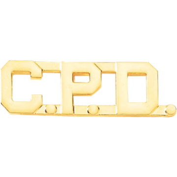 Blackinton A7395 - 3/8" Die Struck C.P.D. Letter Combination (Pair)