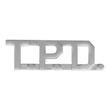 Blackinton A7405 - 3/8" Die Struck T.P.D. Letter Combination (Pair)